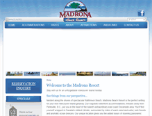 Tablet Screenshot of madrona-resort.com